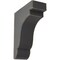 Ekena Millwork 3 1/2"W x 8 1/2"D x 11"H Bedford Wood Vintage Decor Bracket, Black BKTWD04X09X11BEBL - alternate 1